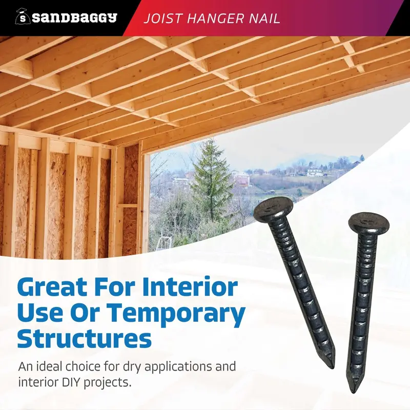 1-1/2" Joist Hanger Nails - 9 Gauge Steel (Appx. 150 Nails / Lb) 6