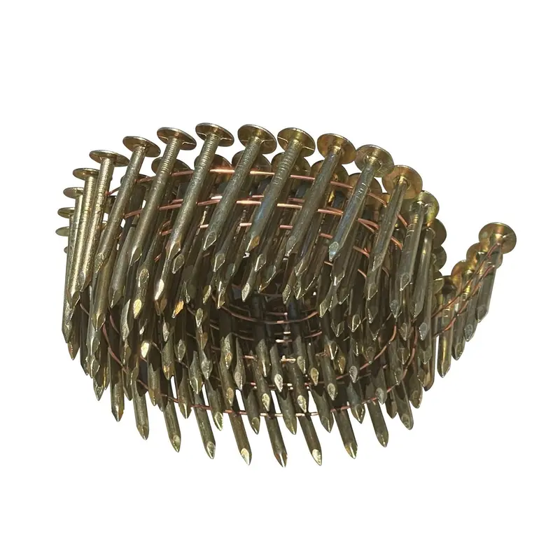 1-1/4" Coil Roofing Nails For Shingles - 15 Degree - Galvanized (120 Nails/Coil) 1