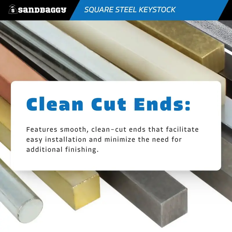 1/2" Square Steel Key Stock 5