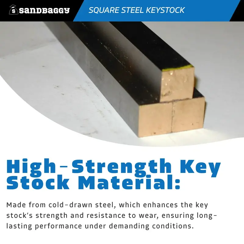 1/2" Square Steel Key Stock 6
