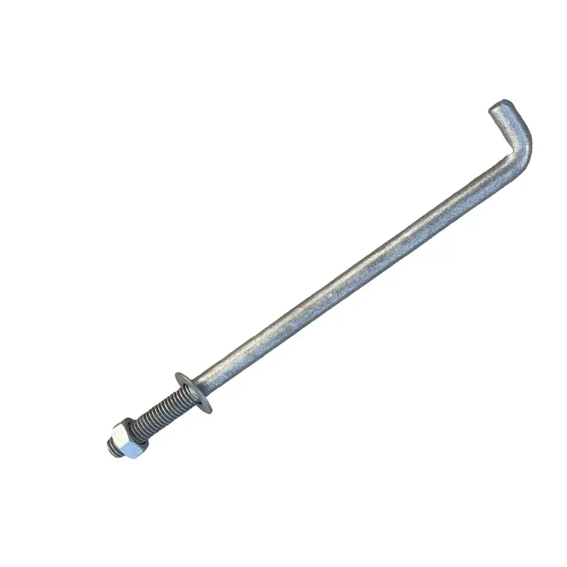 1/2" X 10" Threaded Concrete Anchor L-Bolts (Nuts & Washers Included) - Galvanized 1