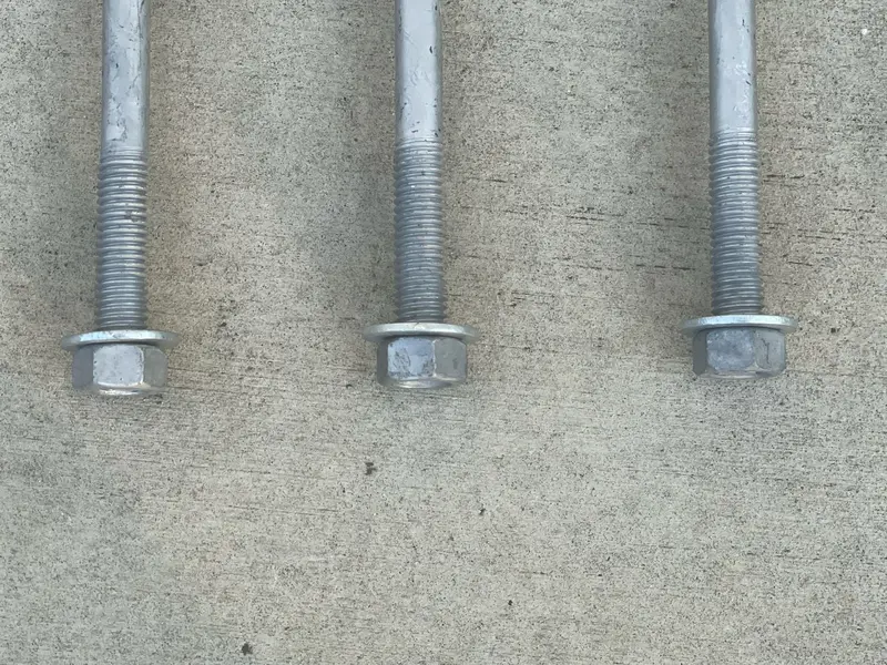 1/2" X 18" Threaded Concrete Anchor L-Bolts (Nuts & Washers Included) - Galvanized 11