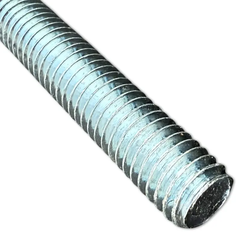 1/2" X 2 Ft Threaded Rod - Galvanized (Zinc Plated) 1