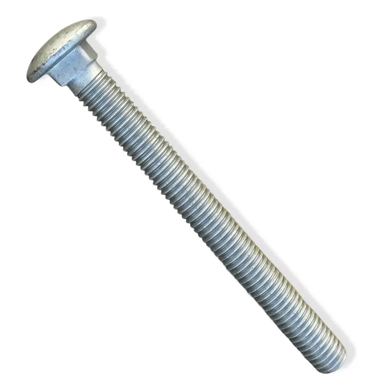 1/2” X 5” Galvanized Carriage Bolts For Wood - Round Head 1