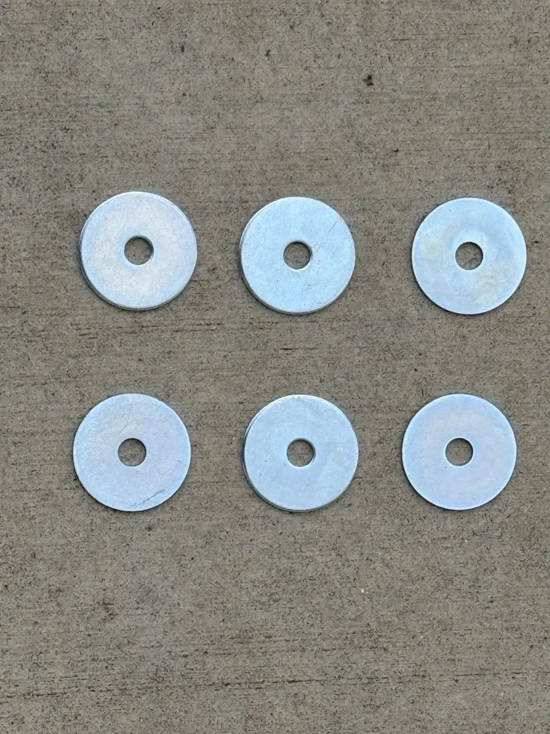 1/4” X 1-1/4” Galvanized Fender Washer (Zinc Plated) 11