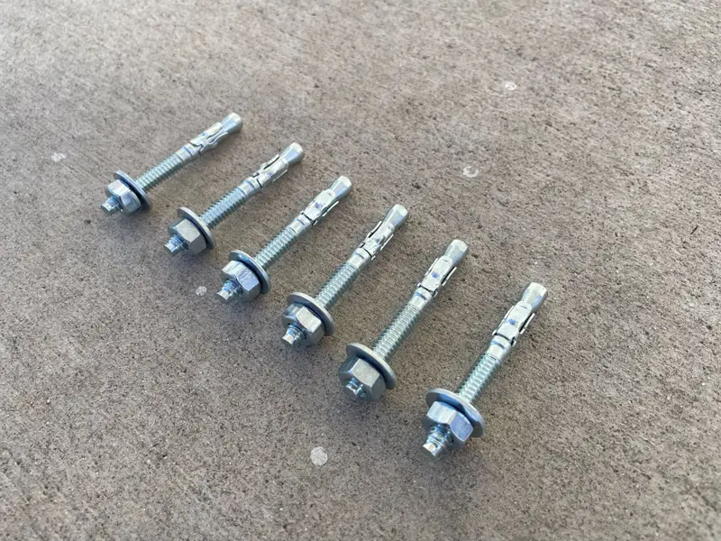 1/4" X 2-1/4" Concrete Wedge Anchors - Hex Head (Galvanized) 8