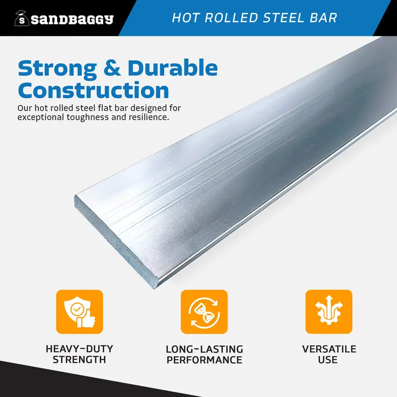 1/8" X 1/2" X 36" Hot Rolled Steel Flat Bar 3