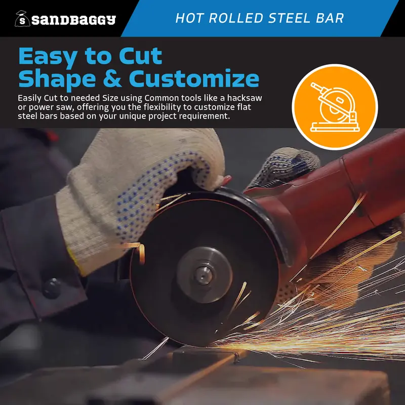 1/8" X 1/2" X 36" Hot Rolled Steel Flat Bar 5