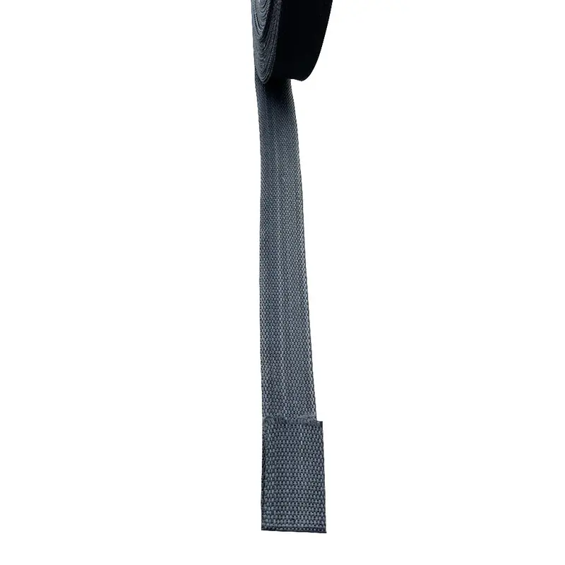 1" Flat Nylon Webbing Straps - Black, 25 Yd Roll - Lightweight 3
