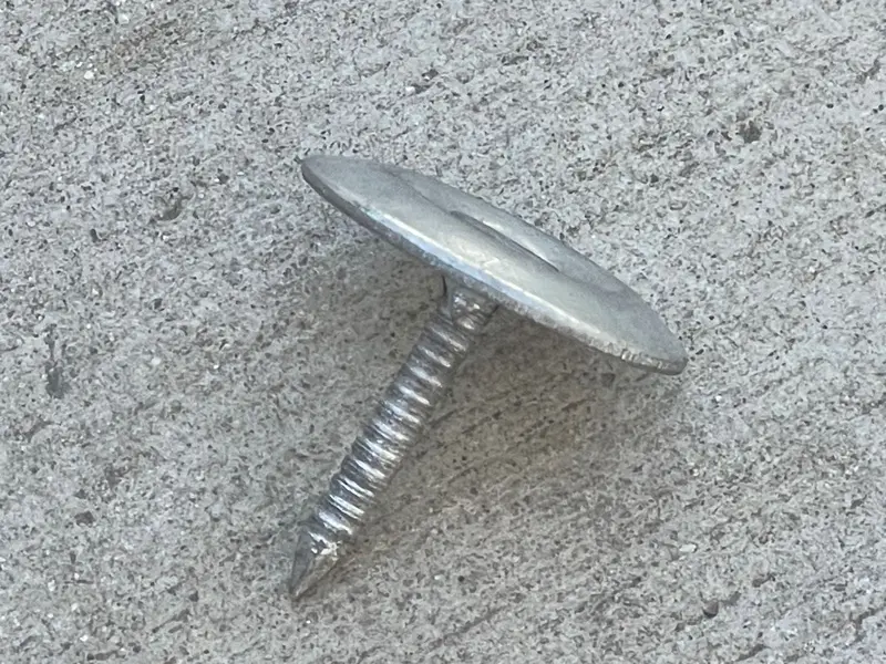 1" Metal Cap Fluted Masonry Nails - Galvanized (Appx. 75 Nails / Lb) 9