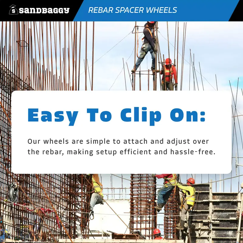 1" Rebar Spacer Wheels - Concrete Form Spacers 5