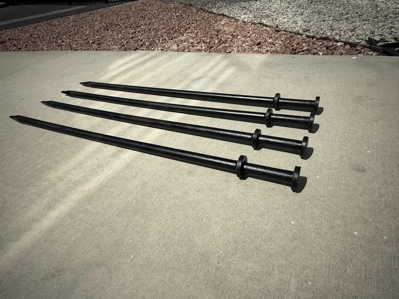 1" X 40" Commercial Grade Steel Tent Stake – Double Headed Spikes 7
