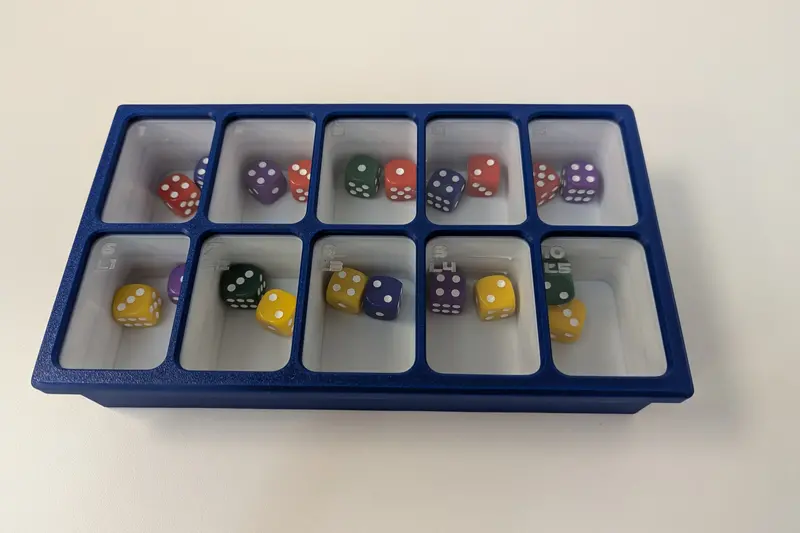 10 Cell Dice Box ”Cluster Focht” 1