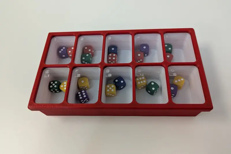 10 Cell Dice Box ”Cluster Focht” 2