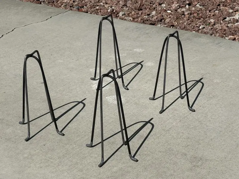 10" Metal Rebar Support Chairs - Plastic Dipped Legs - Rebar #3 To #5 8