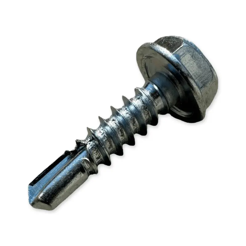 #10 X 3/4" Self Drilling Screws | Hex Head Sheet Metal Screw | Zinc 1