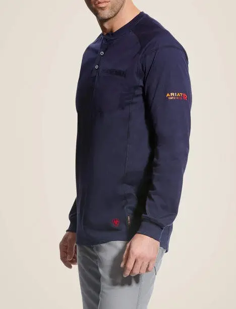 10022597-Navy Fr Ariat Work Shirt 1