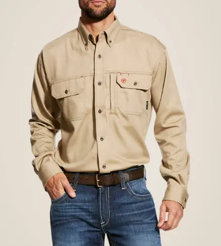 10025402-Fr Solid Vent Work Shirt 1