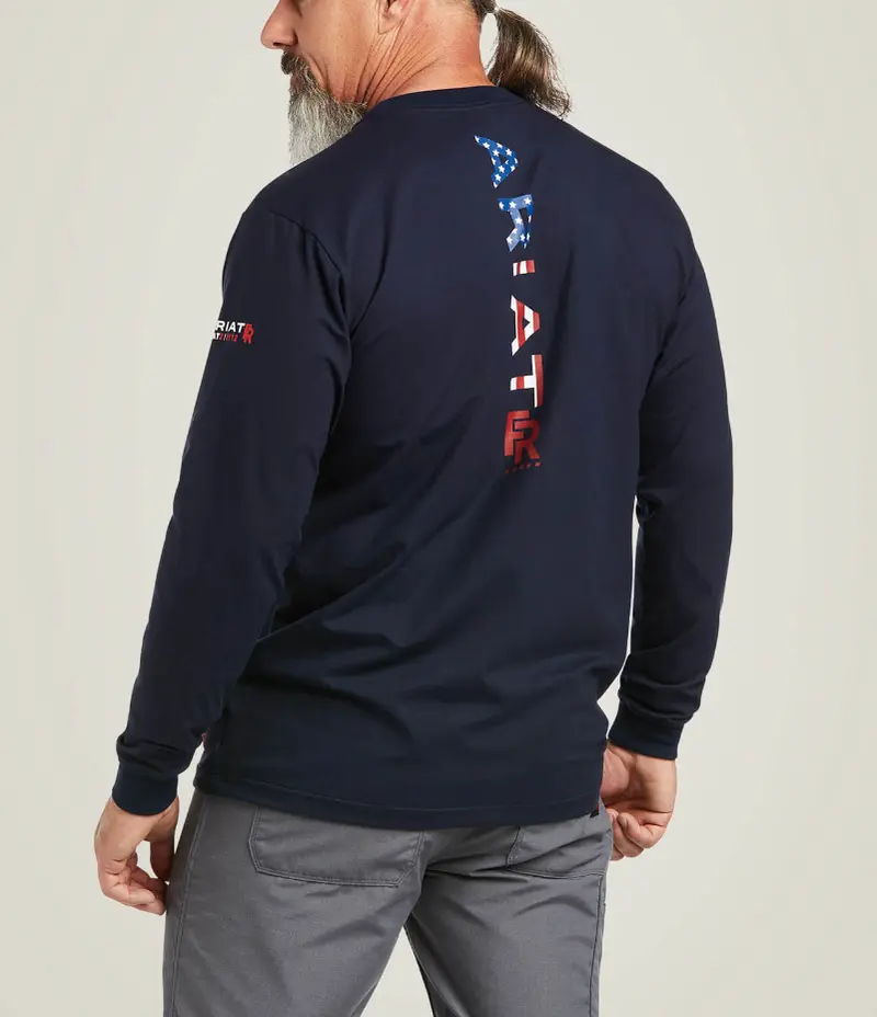 10039294-Mns Fr Ariat Logo Shirt 1