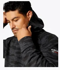 10062335 Fr Durastretch Smoke Hoodie (Black Jungle Camo) 2