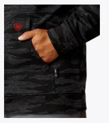 10062335 Fr Durastretch Smoke Hoodie (Black Jungle Camo) 3