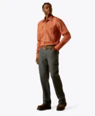 10062745 Mns Fr Wayne Retro Fit Snap Work Shirt 2