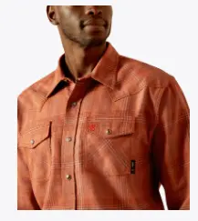 10062745 Mns Fr Wayne Retro Fit Snap Work Shirt 3