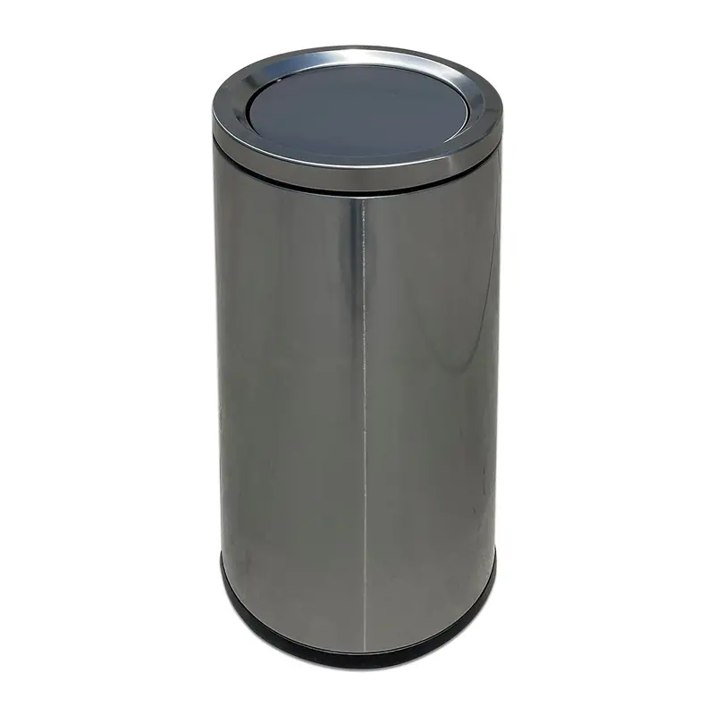 12 Gallon Stainless Steel Trash Can With Lid 1