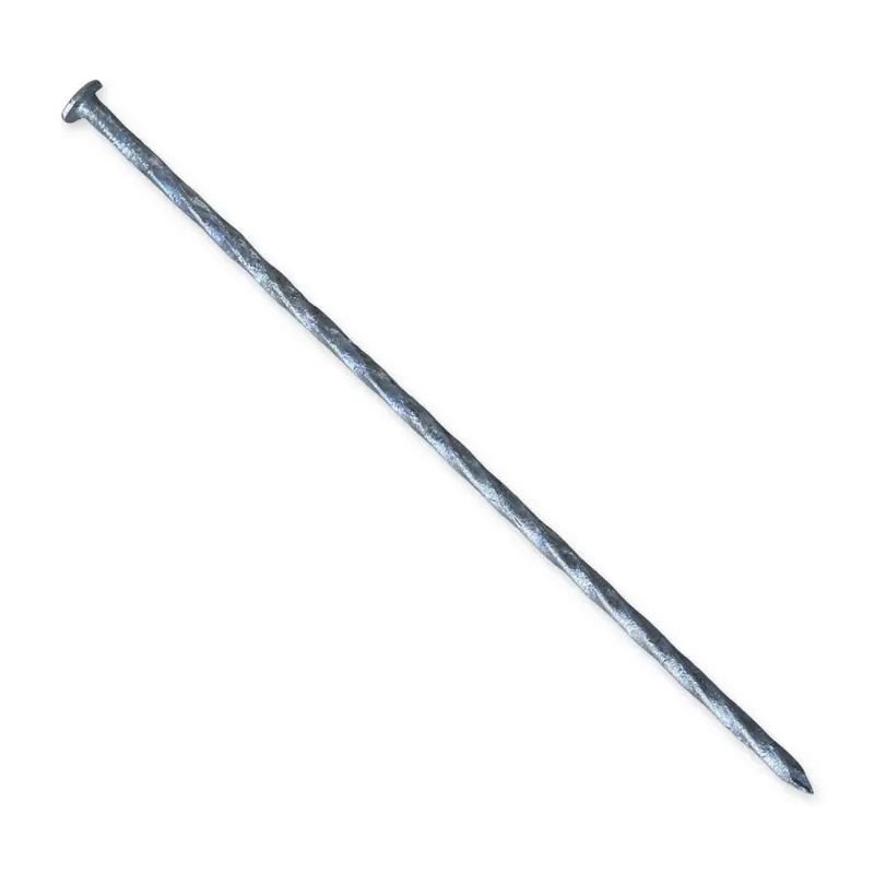12 In. Galvanized Spiral Landscape Edging Spikes - 1 Gauge Steel 1