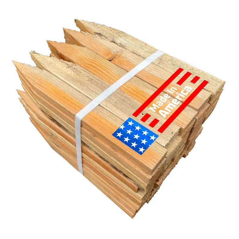 12-Inch Wooden Stakes | Made In Usa 1