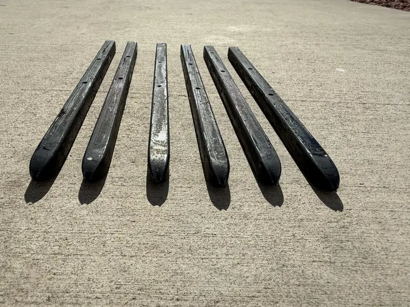 12" Square Steel Concrete Form Stakes With Nail Holes - 5/8" Wide 10