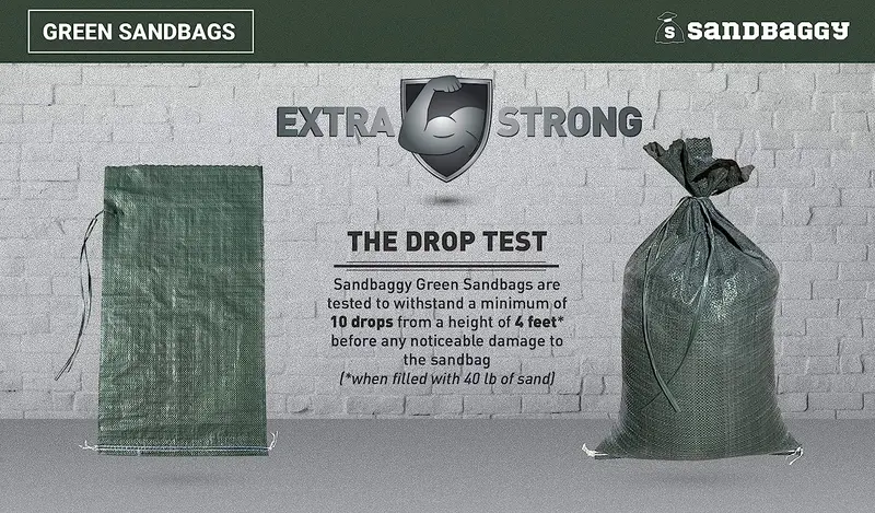 14” X 26” Woven Polypropylene Sandbags For Flooding – Empty & Durable 65