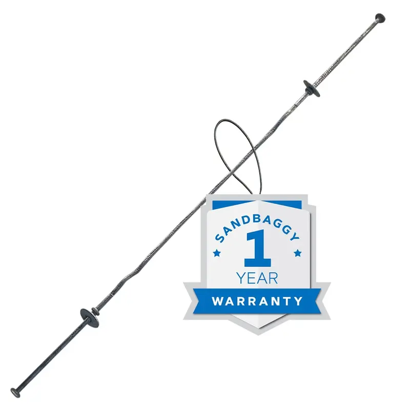 14" X 4 ¾" Standard Snap Ties For Concrete Forms (Short End) - 1" Flat Steel Washer 1