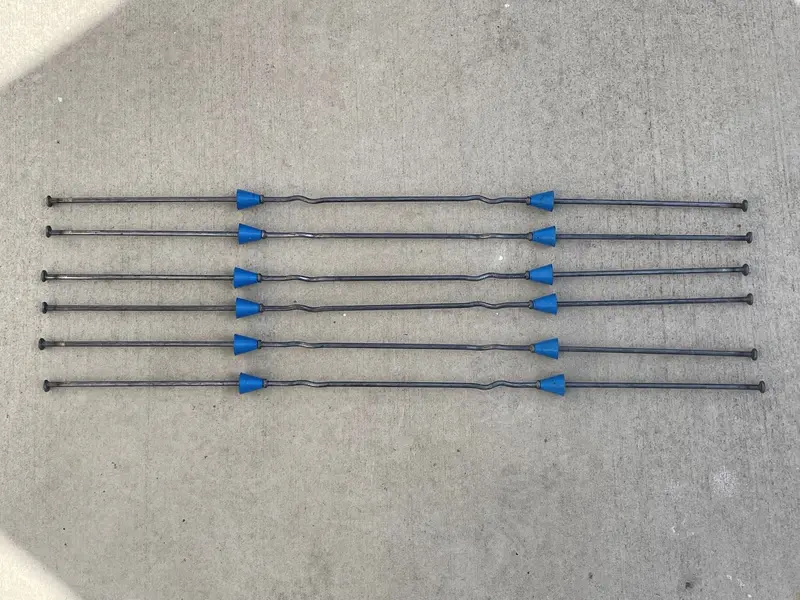 14" X 8 ¼" Standard Snap Ties For Concrete Forms (Long End) - 1" Plastic Cones 10