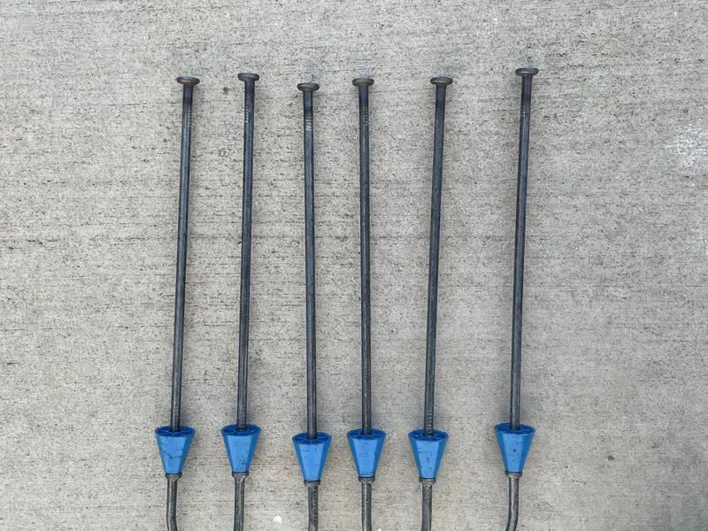 14" X 8 ¼" Standard Snap Ties For Concrete Forms (Long End) - 1" Plastic Cones 11
