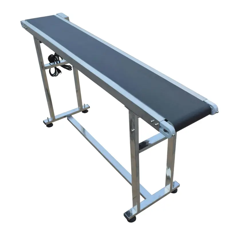 15.75" X 12 Ft Conveyor Belt System | 1,100 Lb Cap. | Flat Rubber Belt 1