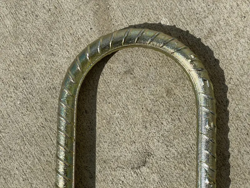 16" U Shaped Rebar Stakes - Galvanized Steel - 1/2" Diameter (#4 Rebar) 11
