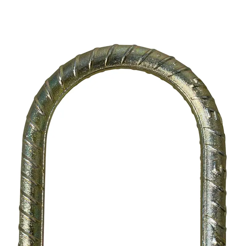 16" U Shaped Rebar Stakes - Galvanized Steel - 1/2" Diameter (#4 Rebar) 9