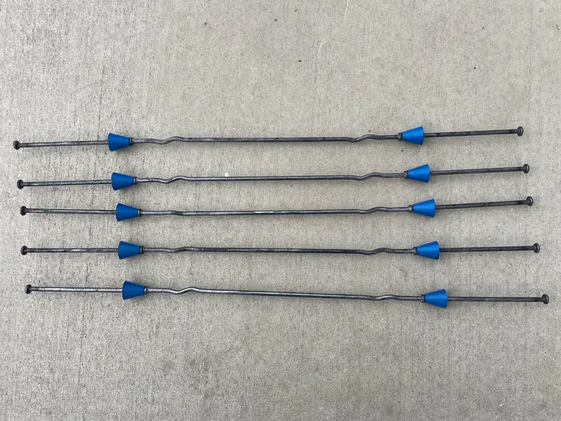 16" X 4 ¾" Standard Snap Ties For Concrete Forms (Short End) - 1" Plastic Cones 13