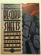 1650 Record Sheets Volume Four Assault Mechs 1