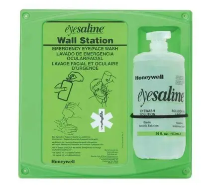 16Oz Single Saline Eyewash Wall Station 1