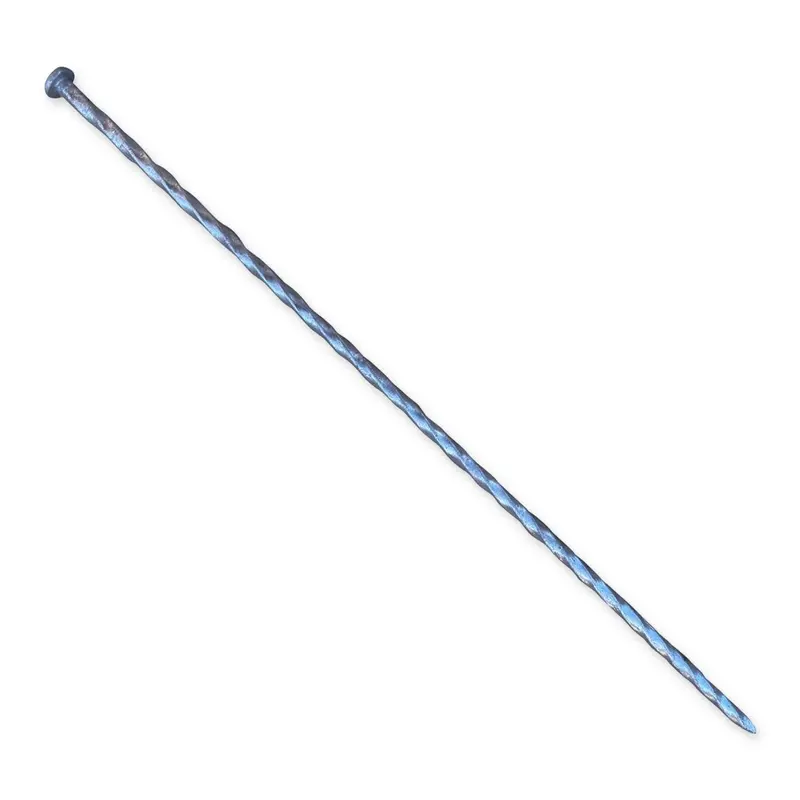 18 In. Galvanized Spiral Landscape Edging Spikes - 1 Gauge Steel 1