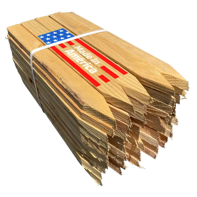18-Inch Wooden Stakes | Made In Usa 1