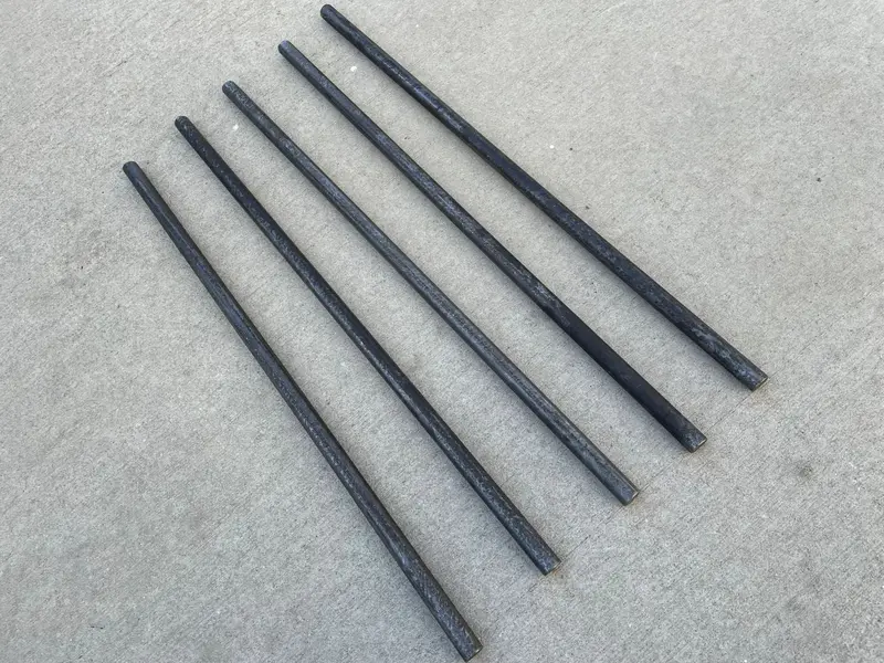 18" Smooth Concrete Dowel Bar - Saw Cut Ends - Plain Steel 8