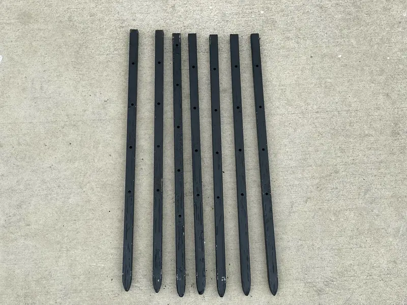 18" Square Steel Concrete Form Stakes With Nail Holes - 5/8" Wide 11