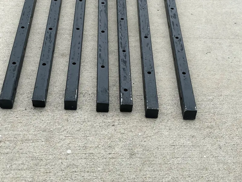 18" Square Steel Concrete Form Stakes With Nail Holes - 5/8" Wide 9
