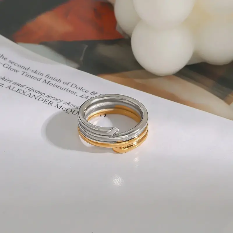 18K Gold And Silver Ring 2
