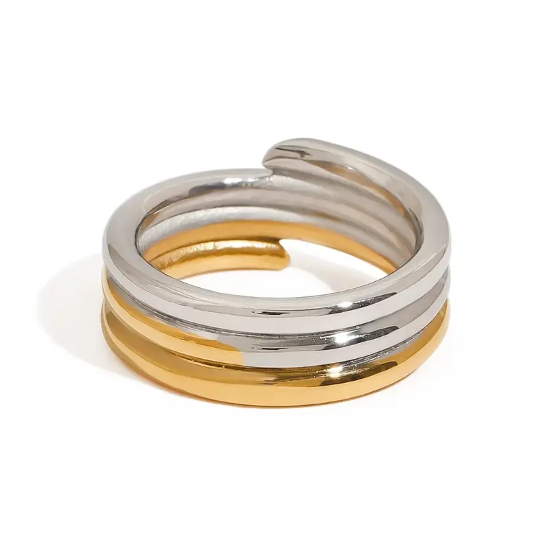 18K Gold And Silver Ring 3