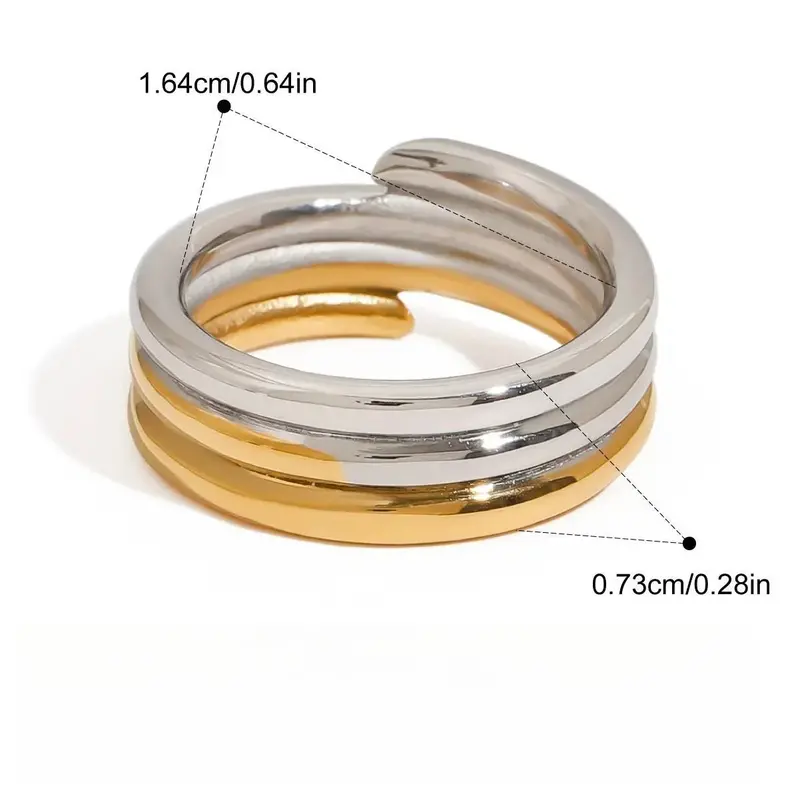 18K Gold And Silver Ring 4