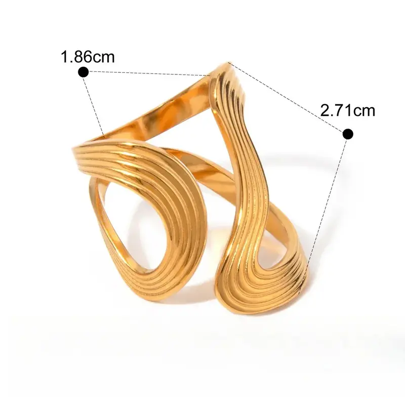 18K Gold Earrings, Rings, And Bracelets For A Luxurious And High-End Look 3